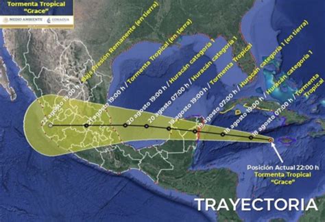 Emite Gobierno De M Xico Alerta Por Efectos Del Cicl N Grace Sicom