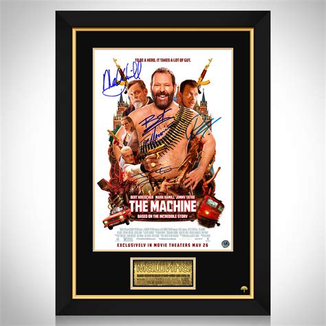 The Machine Mini Poster Limited Signature Edition Custom Frame | RARE-T