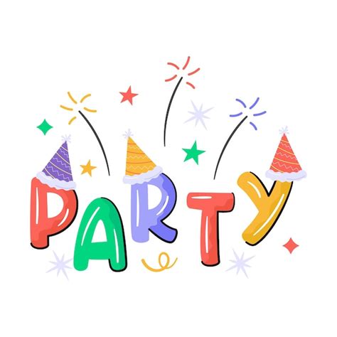 Premium Vector Happy New Year Or Christmas Party Sticker In Flat