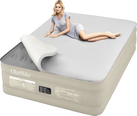 Amazon OlarHike Signature Collection Queen Air Mattress With Built