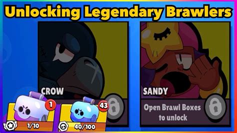 Unlocking Legendary Brawlers Box Openning Brawl Stars YouTube