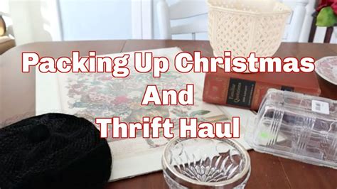 Packing Up Christmas And Thrifting Slow Living Relaxing Homemaking Youtube