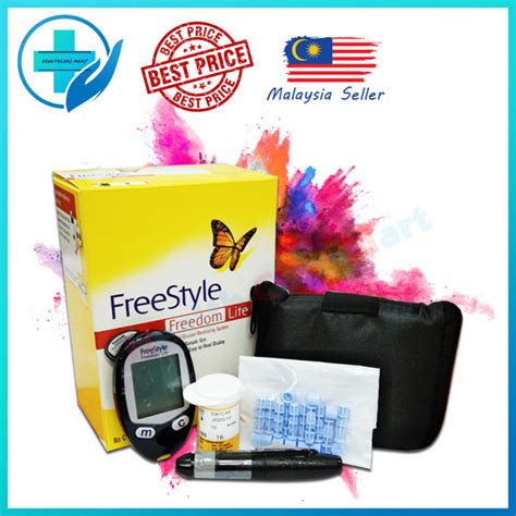 FreeStyle Freedom Lite Glucometer Blood Glucose Meter With 10s Strip