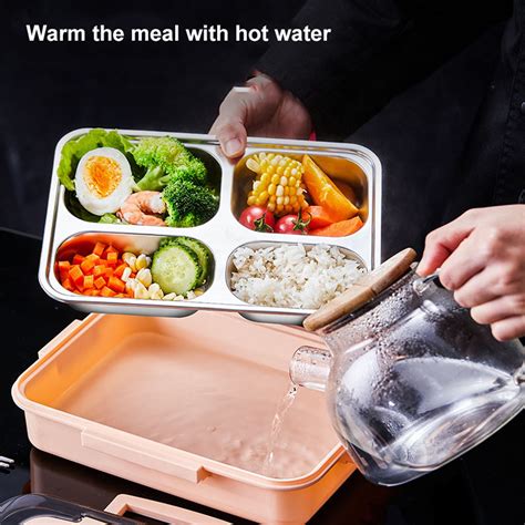 Honrane Insulated Lunch Box With Spoon Chopsticks Food Grade Large