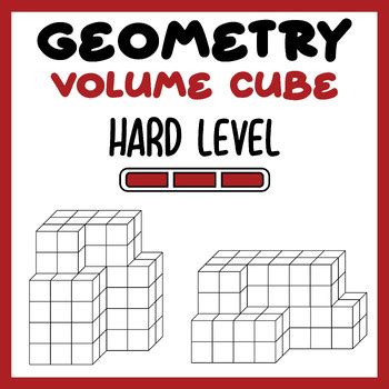 Geometry Volume Unit Cube (Hard Level) by LusTop | TPT