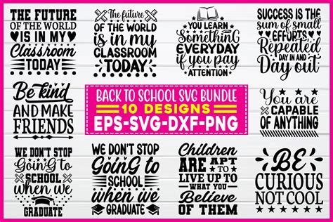 Back To School Svg Bundle Graphic By Smart Design · Creative Fabrica