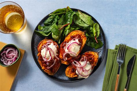 Boston Bean Loaded Sweet Potato Jacky P Recipe Hellofresh