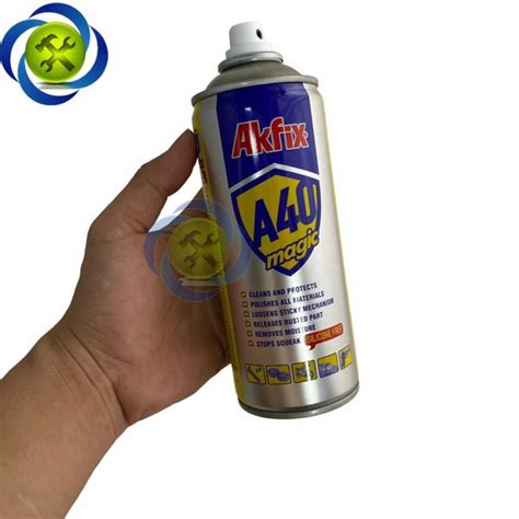 Chai xịt tẩy rỉ sét bôi trơn đa năng Akfix A40 magic 400ml – CÔNG TY ...