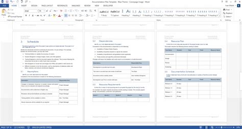 Documentation Plan Ms Word Technical Writing Tools