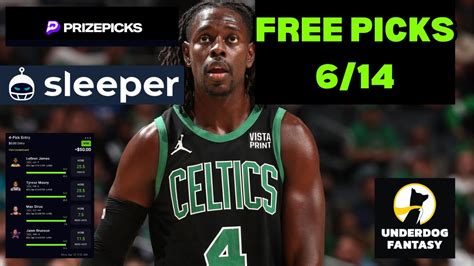 Nba Player Props Prize Picks Sleeper Fantasy Underdog Dfs Free Picks 6