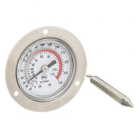 40° To 240°f 5° To 115°c 2 In Dial Dia Analog Panel Mount Thermometer 1epe5 1epe5 Grainger