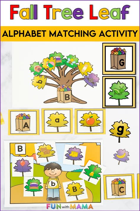 Fall Leaves Alphabet Matching Activity Fun With Mama