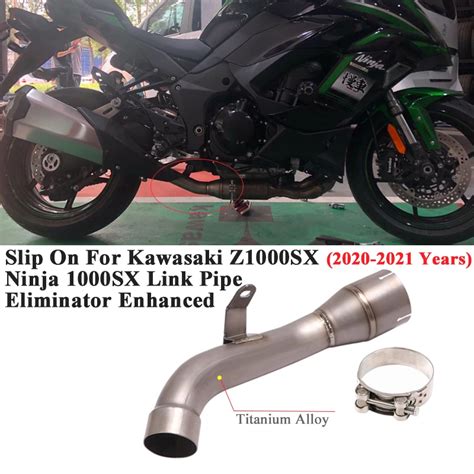 Motorcycle Exhaust Escape Modify Link Pipe Eliminator Enhanced For Kawasaki Ninja 1000sx Z1000sx