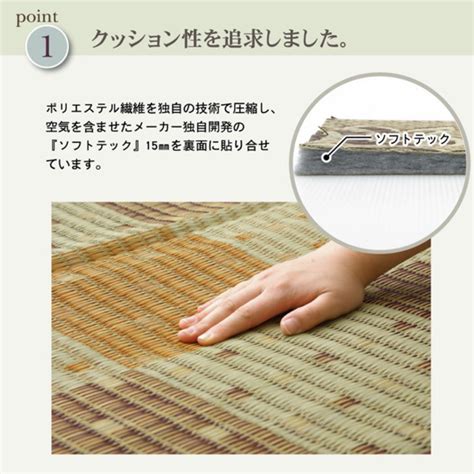 【楽天市場】【メーカー直送品】い草ラグ い草カーペット 国産 正方形 厚さ15mm 約191×191cm ラグ ラグマット カーペット