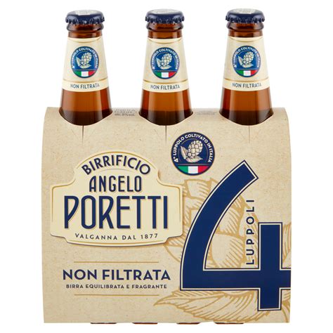 Birrificio Angelo Poretti Non Filtrata 4 Luppoli 3 X 33 Cl Carrefour