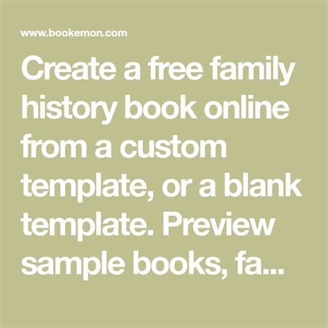 Discover Your Family History with our Custom Templates