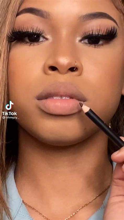 Glossy Nude Lip Combo For Woc Darkskin Ombre Lips Tutorial Artofit