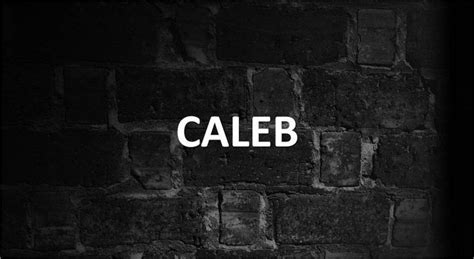 Significado De Caleb Y Su Origen 【actualizado】