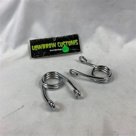 Lowbrow Customs 2 1 2 Inch Chrome Hairpin Seat Springs For Solo Spring