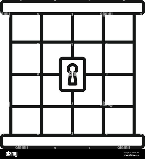 Prison Gate Icon Outline Style Stock Vector Image And Art Alamy