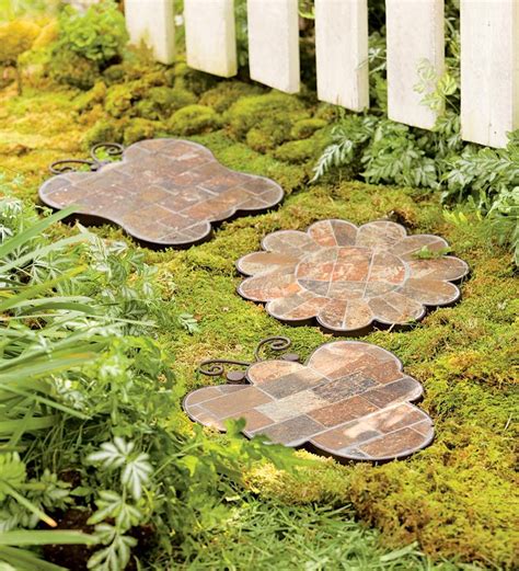 Mosaic Slate Garden Stepping Stones Slate Garden Garden Stepping