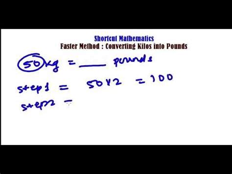 kilograms   pound conversion  easy youtube