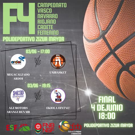 F4 Campeonato Vasco Navarro Riojano Cadete Federación Vasca de Baloncesto