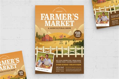 Farmers Market Flyer Template [PSD] - BrandPacks