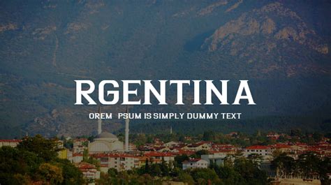 Argentina Font Download Free For Desktop And Webfont