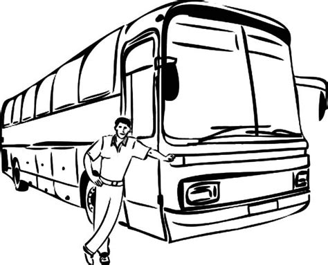 Bus Driver Drawing At Getdrawings Free Download