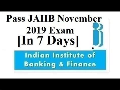 Pass Jaiib Exam In Days Very Easily Youtube