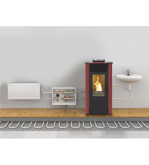 Termostufa A Pellet Canadian Stove Idro Bordeaux Kw In