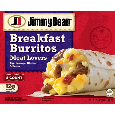 Jimmy Dean Meat Lovers Breakfast Burritos Oz Count Frozen