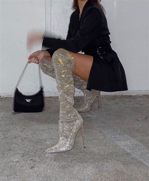 Sparkle Boots Fashion Style Fashion Inspo