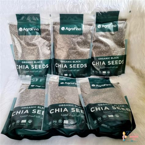 Agrofino Organic Black Chia Seeds G Imported From Uae Expiration