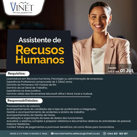 Recrutamento Assistente Comercial Emprego Em Angola 2024