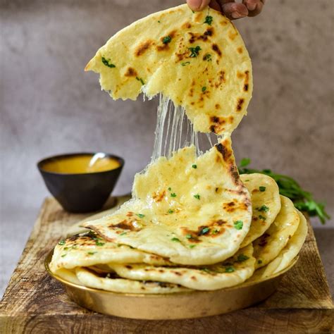 Cheesy Garlic Naan Bread