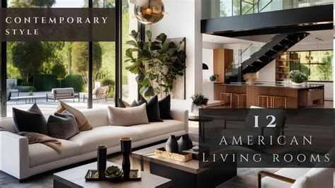 Contemporary American Living Captivating Living Room Interior