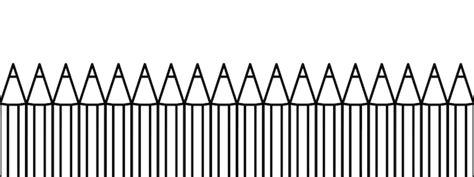 Premium Vector | Black line pencils laying in row line made by pencil ...