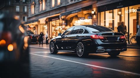 Premium AI Image | Luxury car street photography