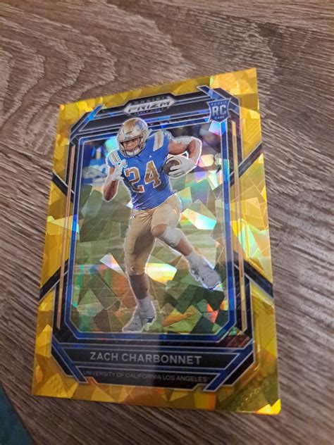 2023 Panini Prizm Draft Picks Zach Charbonnet Gold Prizm EBay