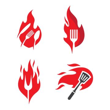 Hot Grill Logo Images Illustration Fire Retro Barbeque Vector Fire