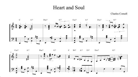 Heart And Soul Jazz Piano By Charles Cornell Youtube