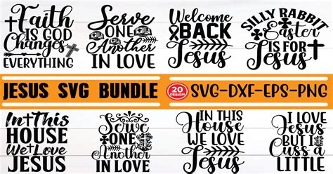 Jesus Svg Bundle Bundle · Creative Fabrica