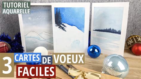 Tuto Cartes De Voeux Faciles L Aquarelle Peindre Des Montagnes