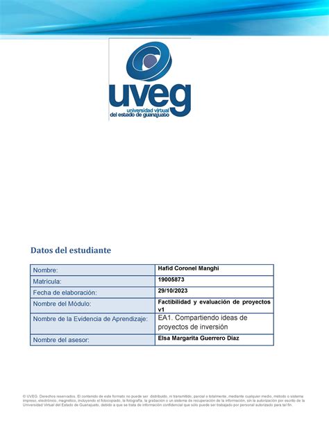 Ea Compartiendo Ideas De Proyectos De Inversi N Datos Del