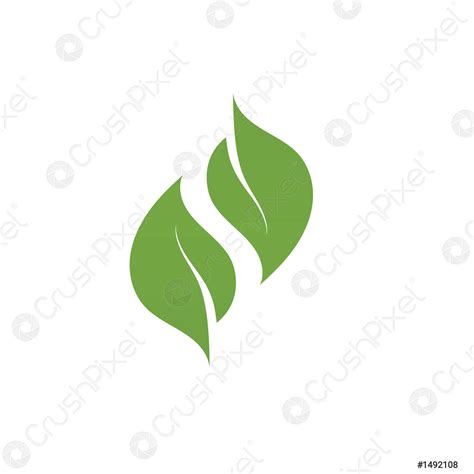 Logos Of Green Tree Leaf Ecology Stock Vector Crushpixel