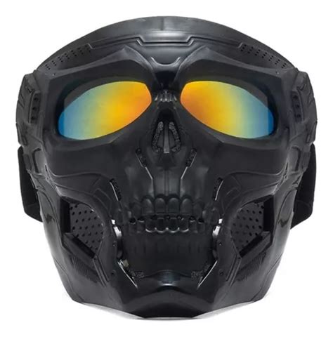 M Scara Calavera Airsoft Moto Cuatrimoto Lente Paintball Cuotas Sin