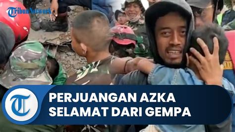 Perjuangan Azka Selamat Hari Terkubur Reruntuhan Gempa Lemari Jadi