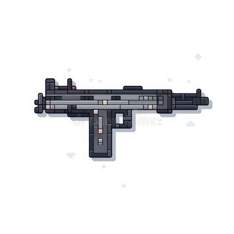 Pixel Uzi Gun Icon Stock Illustration Illustration Of Firearms 275415091